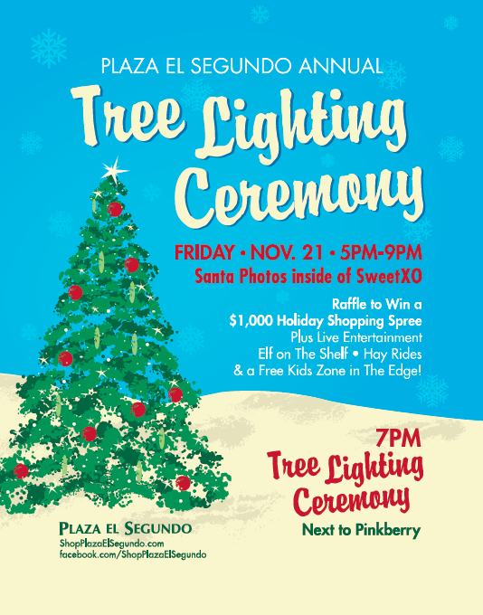 Plaza El Segundo Annual Tree Lighting Ceremony Returns November 21st